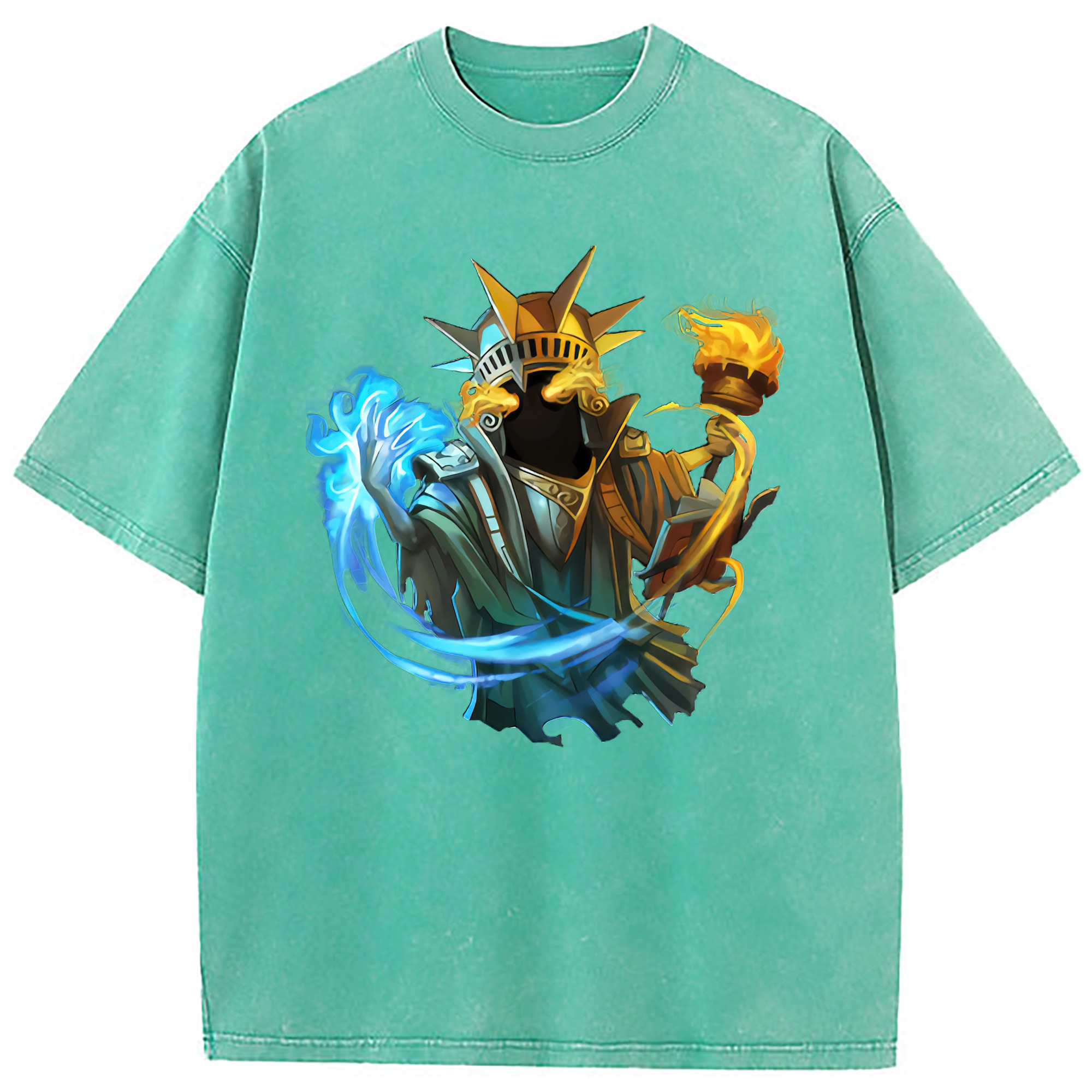 （画像用） リーグ・オブ・レジェンド League of Legends LOL 綿100% ヴィンテージ風 半袖Tシャツ（フロントプリント）